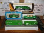 Vintage Ho Tyco Life-like Burlington Northern Trainset W/track & More Wow Green!. Fixed Price $89.50.