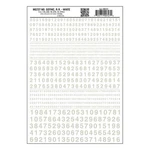 Woodland Scenics Gothic Numbers, White WOOMG727. Fixed Price $16.28.