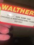 Ho Scale Railroad. Walthers #932-5957 Difco Side Dump Car, Chi & Nwtrn. Fixed Price $28.95.