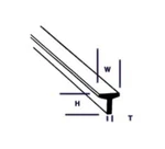 Plastruct Model Parts 90561 TFS-1 Tee 3/64" (10 Pack). Fixed Price $7.69.