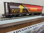 Saskatchewan Grain Wheat Cylindrical Covered 4 Bay Hopper Car- Scale New. Fixed Price $76.95.