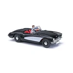 Busch Ho 1956 Chevrolet Corvette Convertible Assembled Top Down (black, Wh 45435. Fixed Price $37.98.