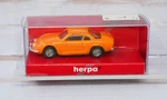 Herpa 022828, Renault Alpine A110 Two Seat Sports Car, Orange, 1/87 Ho Scale. Fixed Price $9.95.
