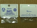 P-200-033 Traction Tire Factory Original Parts, Ahm & Rivarossi Ho Scale Trains. Fixed Price $10.00.