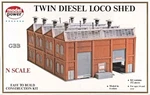 1:160 Scale Twin Diesel Locomotive Shed Kit Model Power New Sealed Box 1550. Fixed Price $49.47.