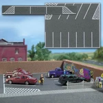 Busch 7076 Ho Scale Flexible Parking Lot -- 8 6-1/2" 20 16CM. Fixed Price $11.99.