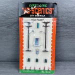 Ho Scale Life-like Scenics City Sidewalk 01112 Train Accessory Signs. Fixed Price $12.59.