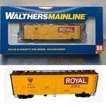 Walthers Mainline 910-3504 Ho Scale 40' Steel Meat Reefer Royal Packing (art). Fixed Price $26.59.