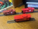 Ho Scale Rr Train Cars -3 Different Very Nice Tyco Cabooses. Fixed Price $6.97.