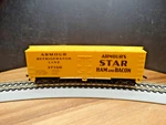 Life-like Ho Scale 41' Weighted Armour's Star Ham & Bacon 37160 Reefer. Fixed Price $12.75.