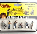 Woodland Scenics A1914 Ho Scale Figures Auto Mechanics Nip. Fixed Price $21.00.