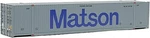 Walthers-acc 53' Singamas Container Matson Ho Scale Model Train Freight Car. Fixed Price $15.24.