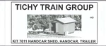 Ho Scale Tichy Train Group 7011 Shed W/handcar & Trailer Kit. Fixed Price $9.30.