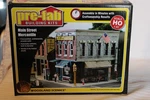 Ho Scale Woodland Scenics, Main Street Mercantile, Pre-fab Building Kit #PF5182. Fixed Price $48.00.