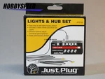 Woodland Scenics Lights & Hub Set Just Plug Lighting System Wiring WDS5700. Fixed Price $14.84.