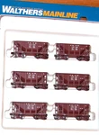 Ho Walthers Mainline 910-58101 Michigan Ore Car 6-PK Chicago & North Western Cnw. Fixed Price $139.99.