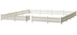Atlas 776 Ho-scale White Picket Fence And Gate, 9/16' X 72" Plastic. Fixed Price $14.99.
