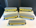 Vtg. Ho Lot Of 5 Pocher Italy Virginia & Truckee #38 Passenger Coach Train Cars. Fixed Price $75.95.