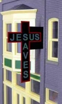 Miller Engineering Jesus Saves Animated Neon Sign Ho/o MIL9071. Fixed Price $23.99.