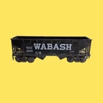 Accurail Weathered Wabash #36180 2-BAY Panel Side Hopper Car. Fixed Price $24.99.