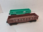 Lionel 9033 And 9031 Gauge Model Railroad Nickel Plate Gondola Car. Fixed Price $21.95.