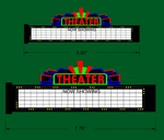 Miller Engineering 1181 O/s Scale Large Theater Marquee Sign. Fixed Price $42.69.
