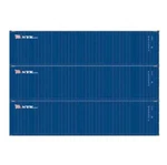 Athearn 17445 Scale 40' High Cube Container Nyk 3 Pack #2. Fixed Price $25.99.