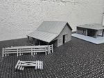 Ho Scale 1:87 Model Barn Unassembled Unpainted. Fixed Price $18.00.