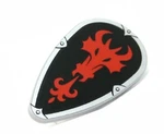 Lego Part Shield Fire Breathing Dragon Head Black Background Pattern. Fixed Price $12.99.