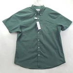 New Saddlebred Shirt Mens Xl Green Short Sleeve Button Classic Fit Easy Care. Fixed Price $23.45.