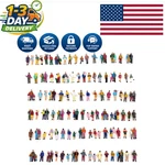 100PCS 1:87 Ho Scale Painted Model Train Passengers - Realistic Scene Enhancers. Fixed Price $40.99.