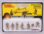 Woodland Scenics Ho Scale Accents A1948, Service Station Attendants. Fixed Price $21.99.