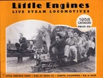 Little Engines Live Steam Locomotives 1958 Catalog Tenders Boilers. Fixed Price $9.95.