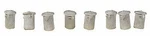 The Scale Architect 20049 Ho Trash Cans And Lids PKG(8). Fixed Price $10.99.