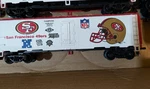 Mantua Nfl Super Bowl Express Ho Scale Box Car San Francisco 49ERS 5X Sb Train. Fixed Price $14.99.