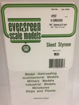 Evergreen 4250 .250" Opaque White Polystyrene V-groove Siding. Fixed Price $9.44.