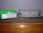 Bowser #56123 D.& H. Acf 70 Ton 2-BAY Covered Hopper Car #3103 Weathered 1/87. Fixed Price $36.99.