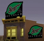 Miller Engineering 2582 / Ho Scale Breyers Ice Cream Animated Neon Billboard. Fixed Price $31.74.