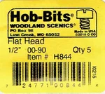 Hob-bits H844 Brass 0-90 1/2" Long Flat Head Screws (5) Pcs. Fixed Price $5.99.
