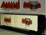 Ho Scale Trains Model Power 50' Olympia Beer Reefer Car New. Fixed Price $19.99.