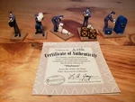 Hawthorne Village Ridin The Rails "mailmen" 5 Scale Figure Set W/coa. Fixed Price $30.00.