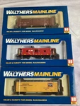 Lot Of Walthers Ho Scale Freight Cars 910-3601, 910-8662, 2208. Fixed Price $39.99.