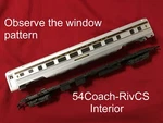 Passenger Car Interior Kit For Ihc / Rivarossi Corrugated-side 85FT Coach Ho. Fixed Price $22.95.