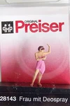 Ho Scale Preiser # 28143 Lady / Woman Spraying Deodorant Individual Figure. Fixed Price $5.95.