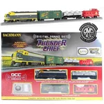 Bachmann 00826 Ho Scale Thunder Chief Dcc Sound Train Set Santa Fe. Fixed Price $500.00.