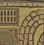 Chooch Enterprises Flexible Roadway Cobblestone Street Details Large For 8659. Fixed Price $17.98.