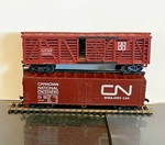 Scale Live Stock Cattle Car Hong Kong Canadian National + Track. Fixed Price $8.95.
