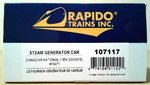 Ho Scale Rapido Steam Generator Canadian National #15471 107117. Fixed Price $80.00.