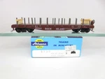 Athearn Blue Box 1358 Ho Scale Ri Rock Island 40 Ft Flat Car W/stakes, Kadees. Fixed Price $12.00.