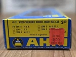 Ahm Rivarossi Ho Scale Wood Sheathed Car Vintage Boxed. Fixed Price $17.95.
